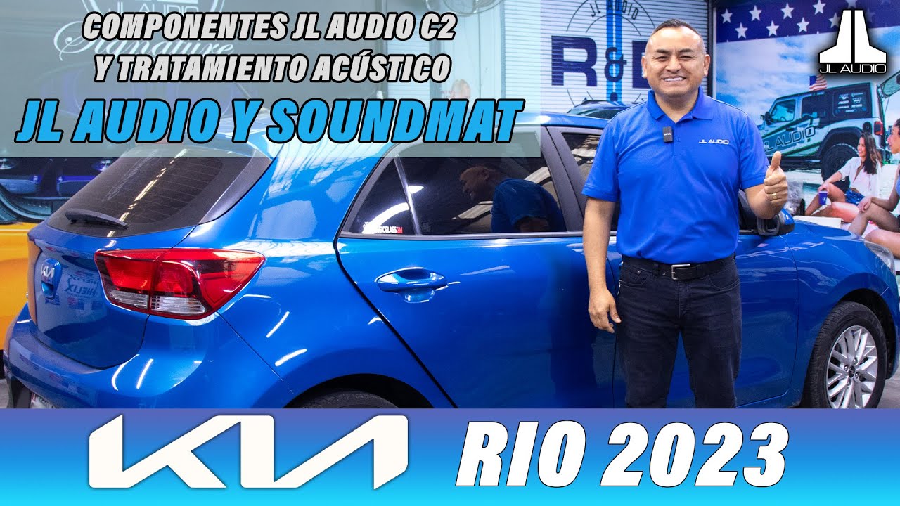 KIA RIO 2023 JL AUDIO C2 & TRATAMIENTO ACÚSTICO PREMIUM.