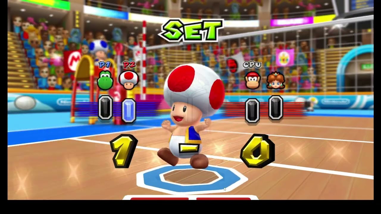 🏐 Mario Sports Mix Volleyball | Yoshi & Toad vs. Diddy Kong & Daisy | Epic Nintendo Wii Gameplay! 🎮