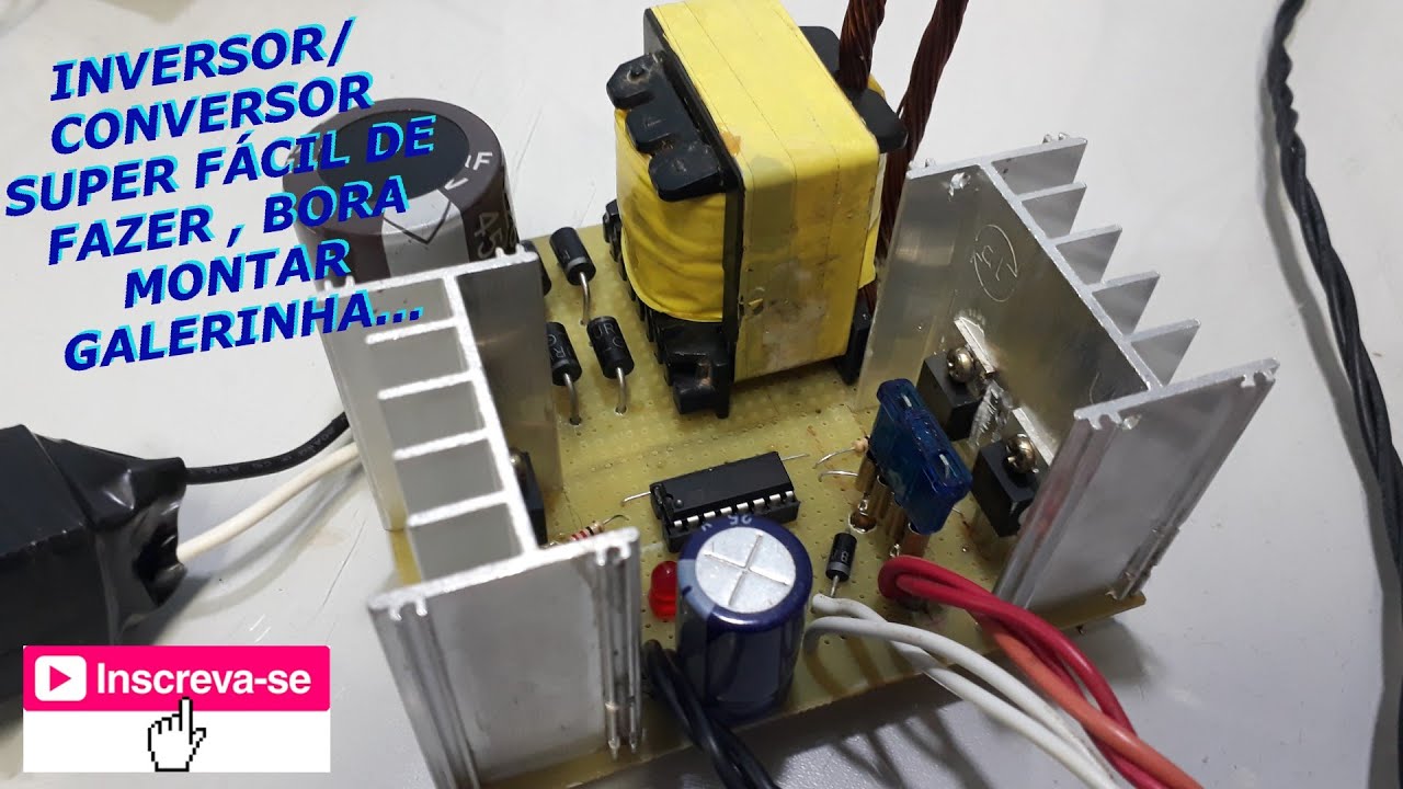 Inversor Caseiro alta frequencia trafo de ferrite ( FINAL )