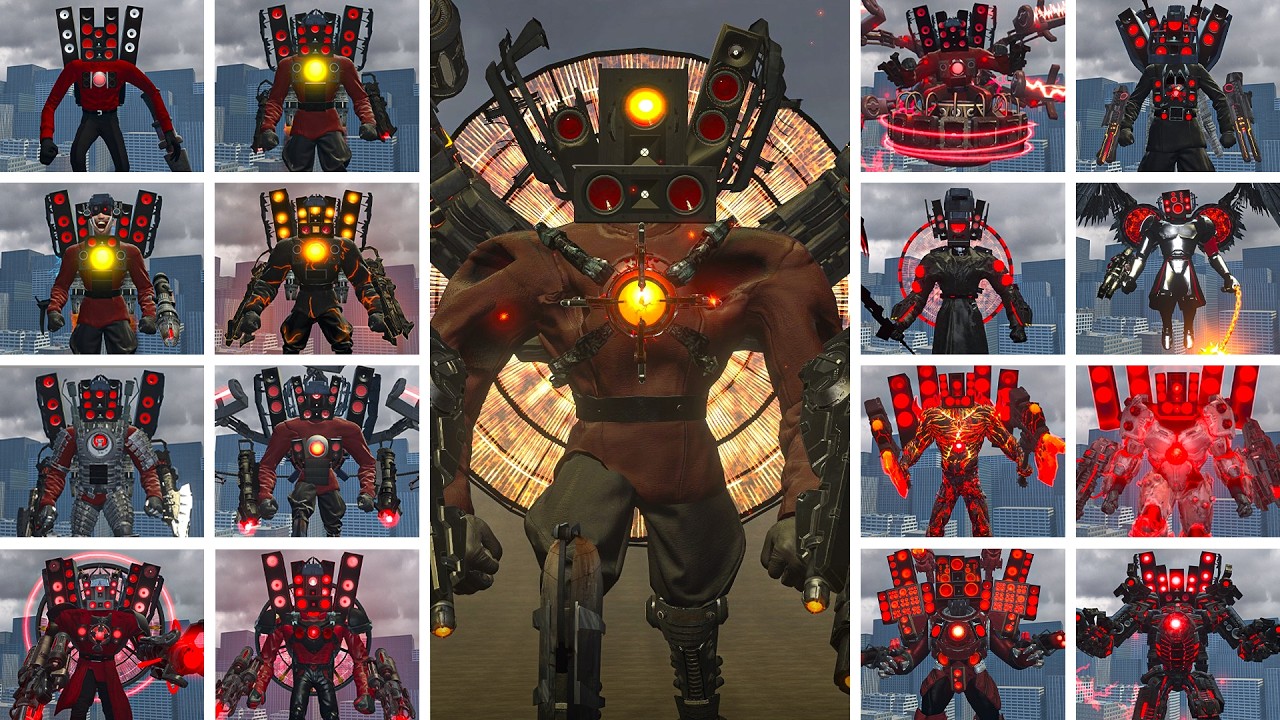 ALL VERSIONS OF TITAN SPEAKERMAN 26-79 + MULTIVERSE AND FANMADE! &mdash; Skibidi Toilet Garry's Mod