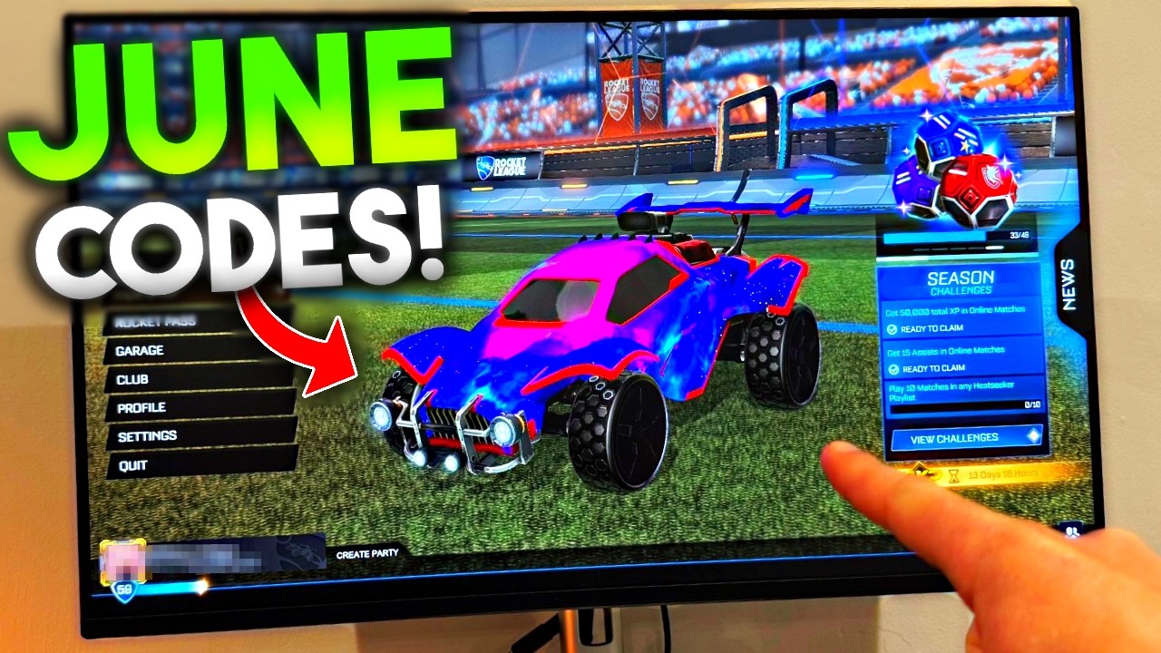 НОВЫЕ коды Rocket League на июнь! (2026)
