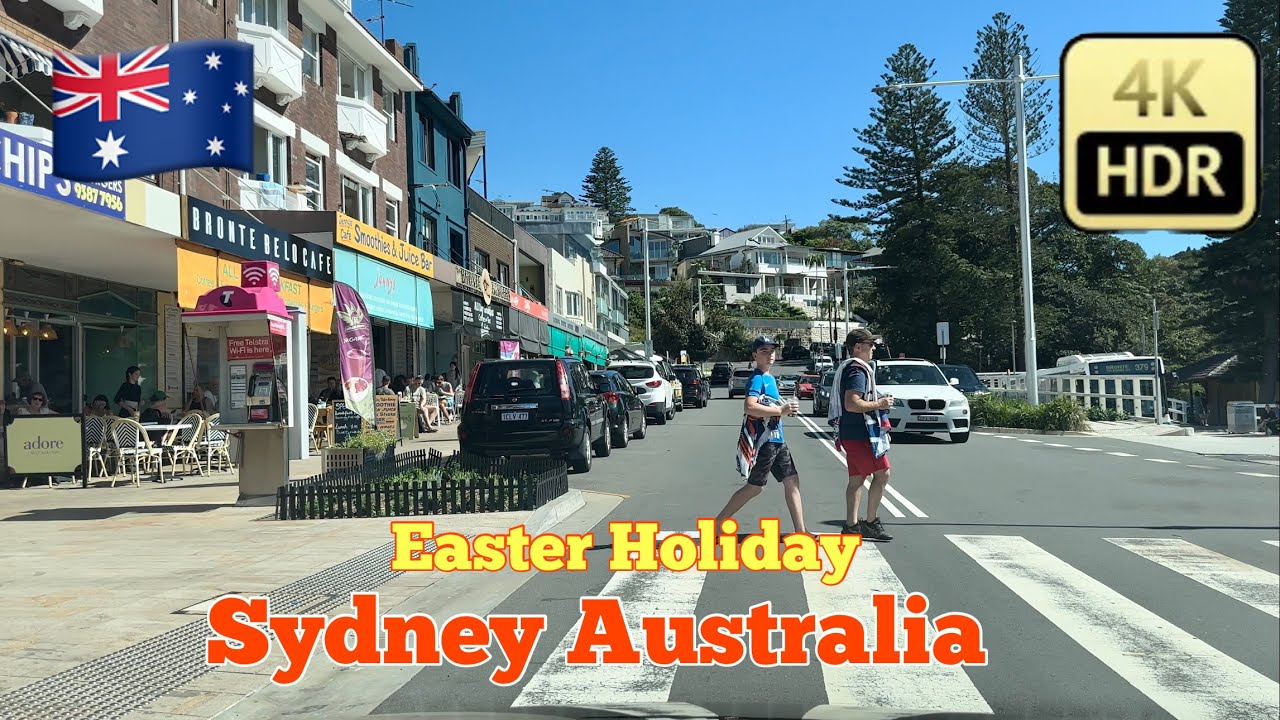 Sydney Australia [4K HDR City Suburbs  Driving Tour ] Coogee Beach 🏖️ To Brontë Beach 🏝️