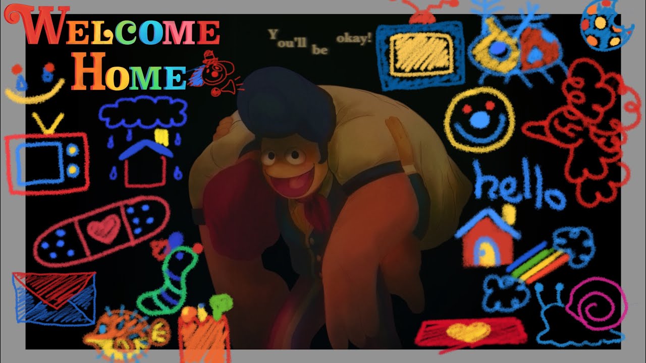 Wally is staring through the screen-Welcome home playlist