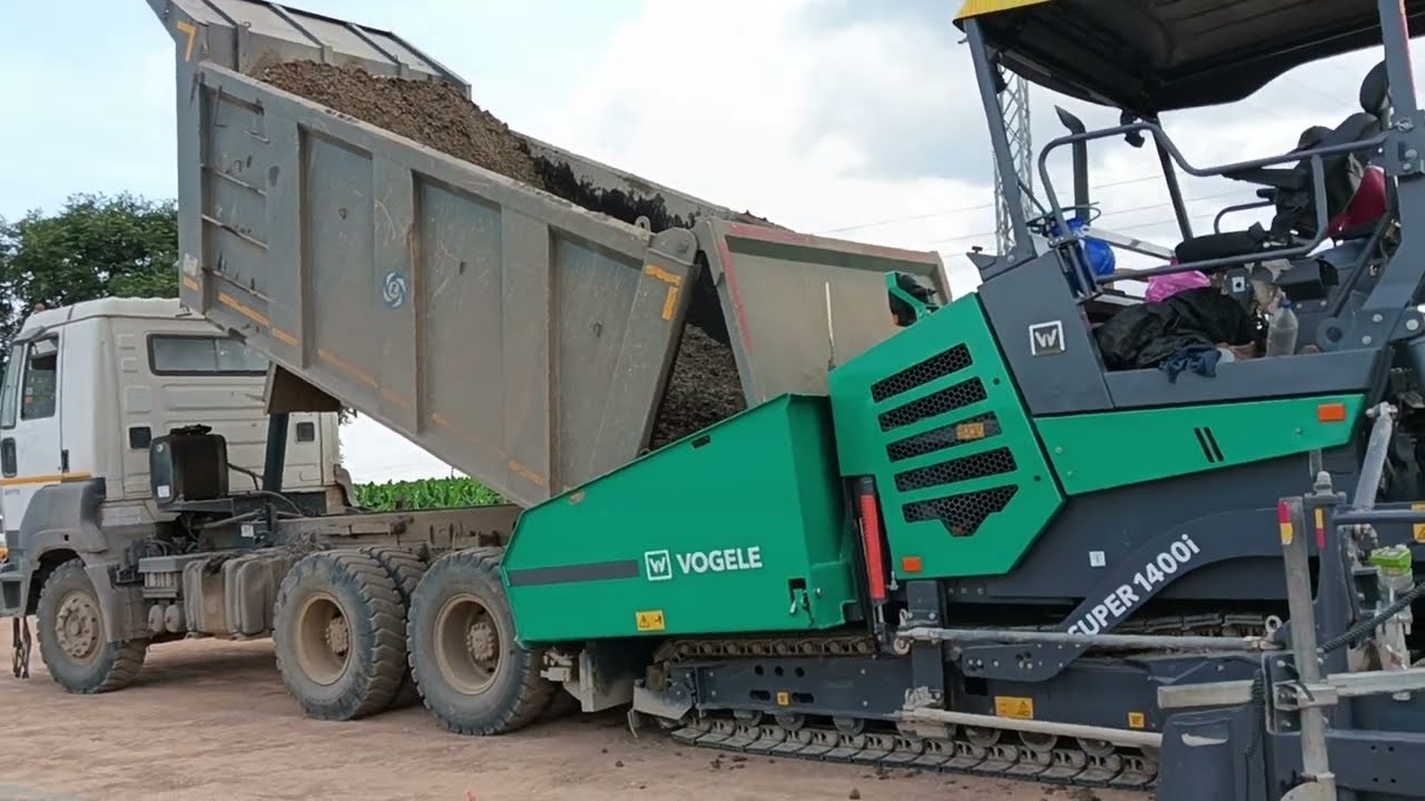 VOGELE SUPER-1400i Machine Full Working Video 2024 by Sanjay Bedardi JCB NXT 215 /@JCB_daily_life