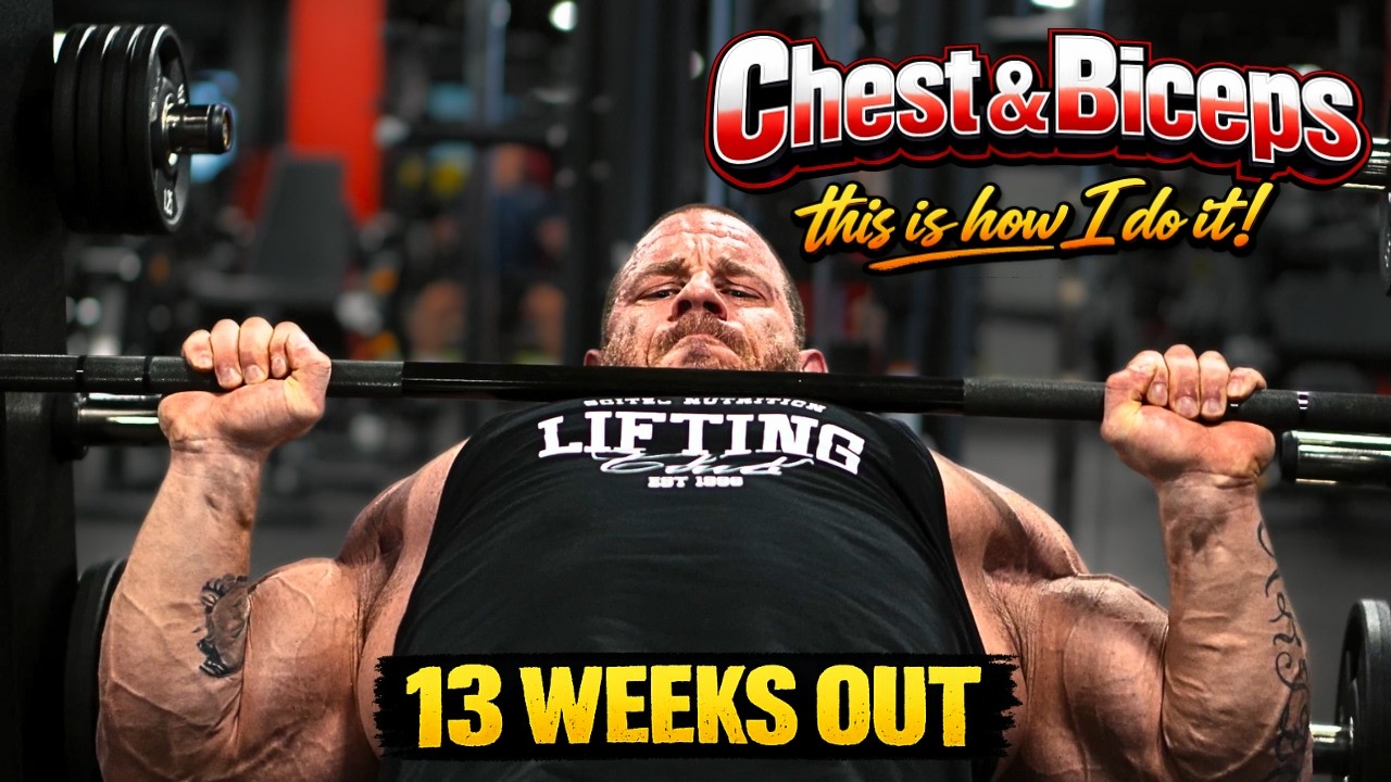 MY LAST BULKING WORKOUT - CHEST & BICEPS at 13 Weeks Out!