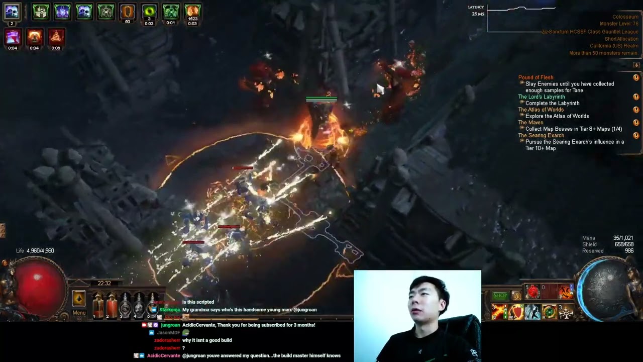 [POE CLIPS] JUNGROAN SANCTUM GAUNTLET RIP | JUNGROAN
