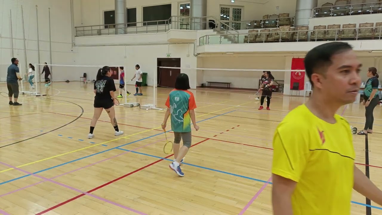 Badminton queuing with GSG_Feb. 10, 2026_Yvan, Sweetie & Yui