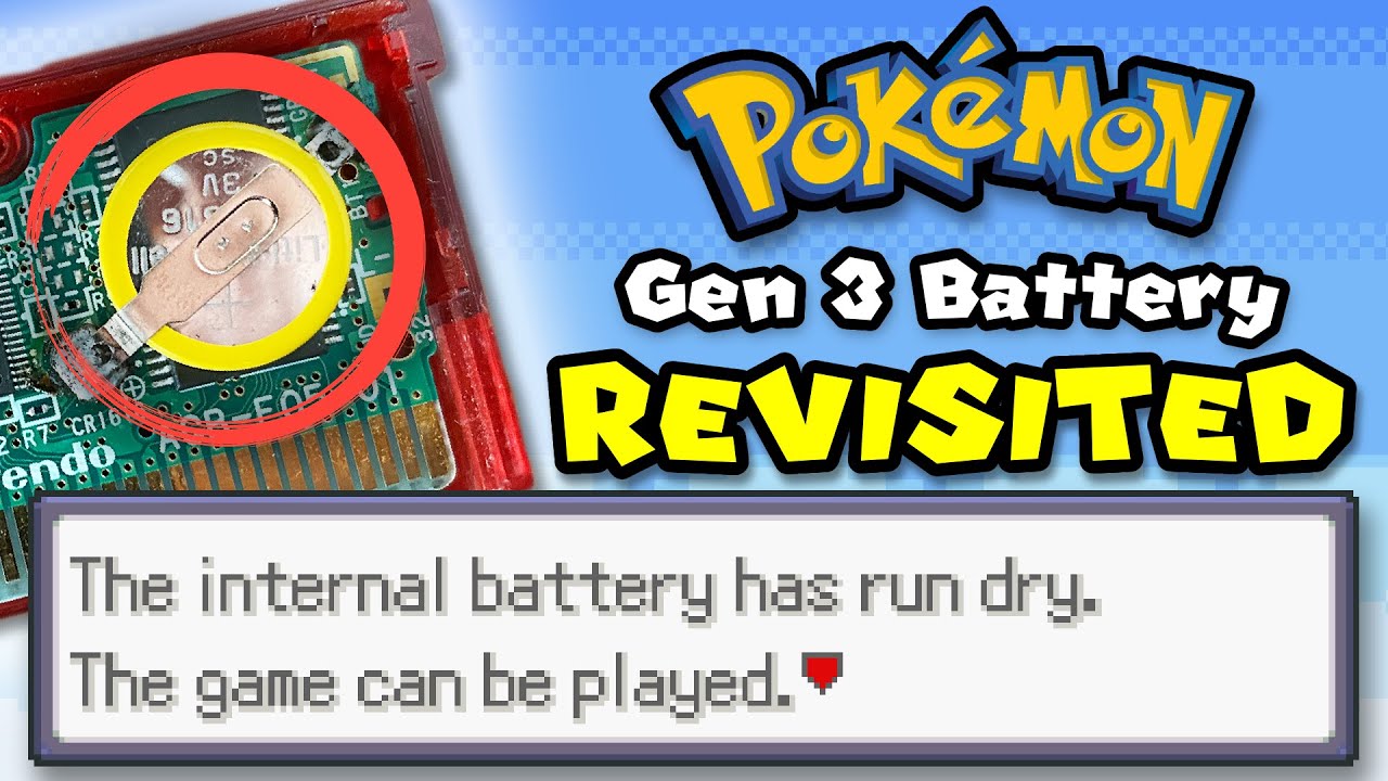 Pokémon Gen 3 Battery: REVISITED