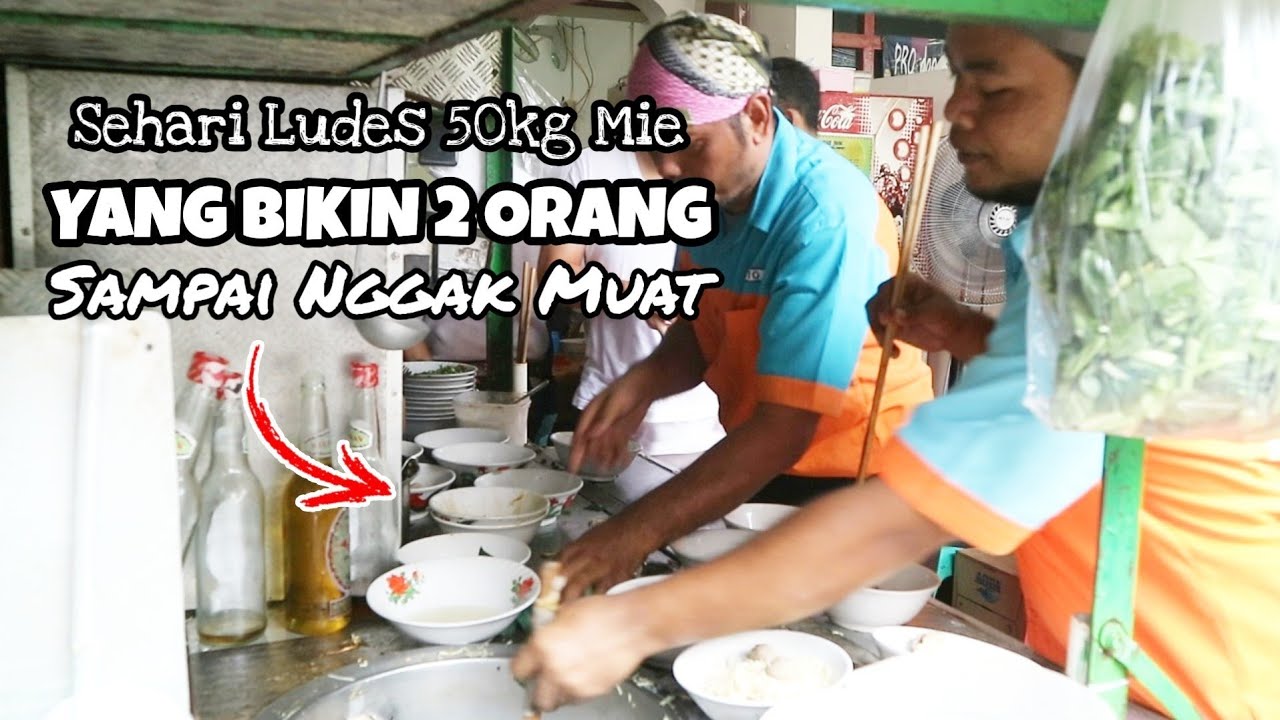 BAKMI AYAM HALAL PALING RAMAI & LARIS DI JAKARTA SELATAN !! SEHARI LUDES 50KG MIE