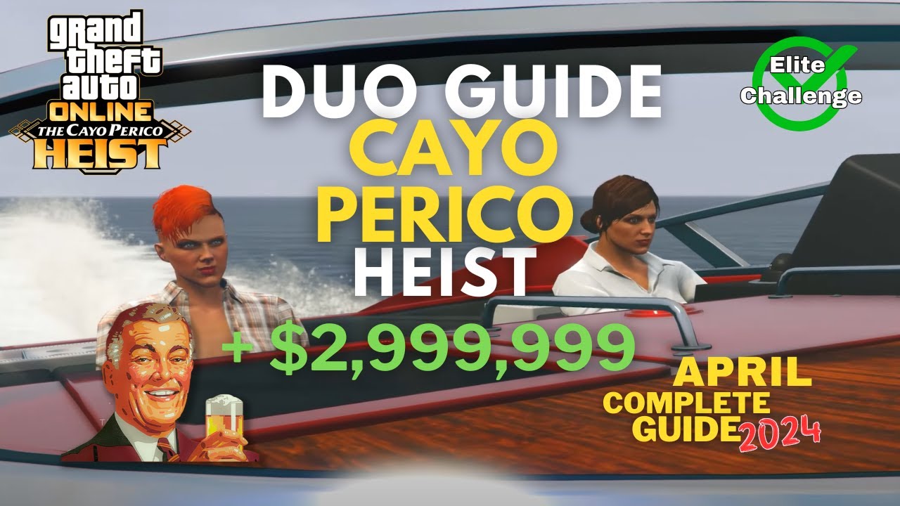 Cayo Perico Heist DUO Elite Challenge, Full Stealth Guide GTA Online April 2024