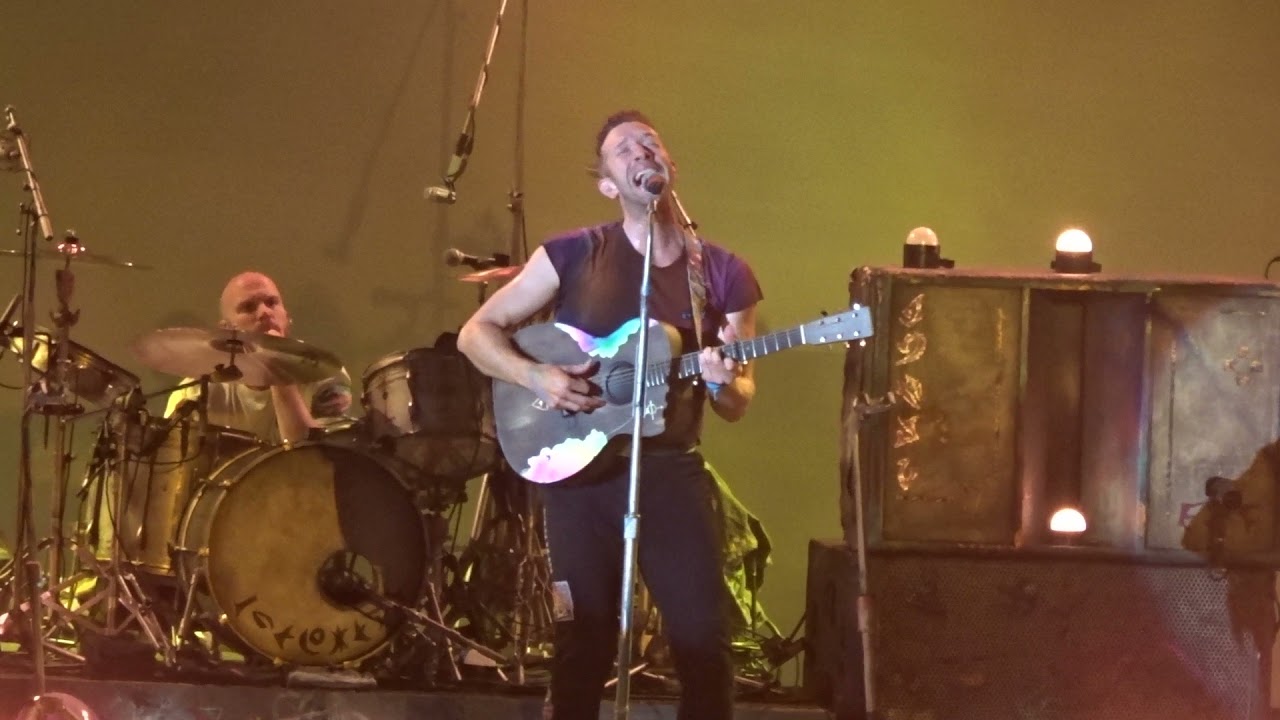 Coldplay - live - Yellow - Hollywood Bowl - (Acoustic) - 10/23/21 - Los Angeles CA -  We Can Survive