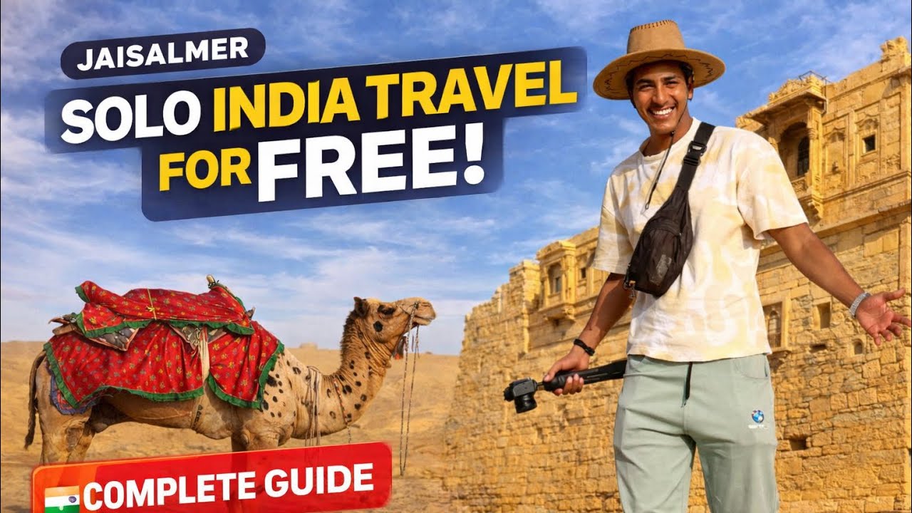 Jaisalmer 📍Experience solo India travel for free @TravelThingsbyjigar #jaisalmer #vlog 