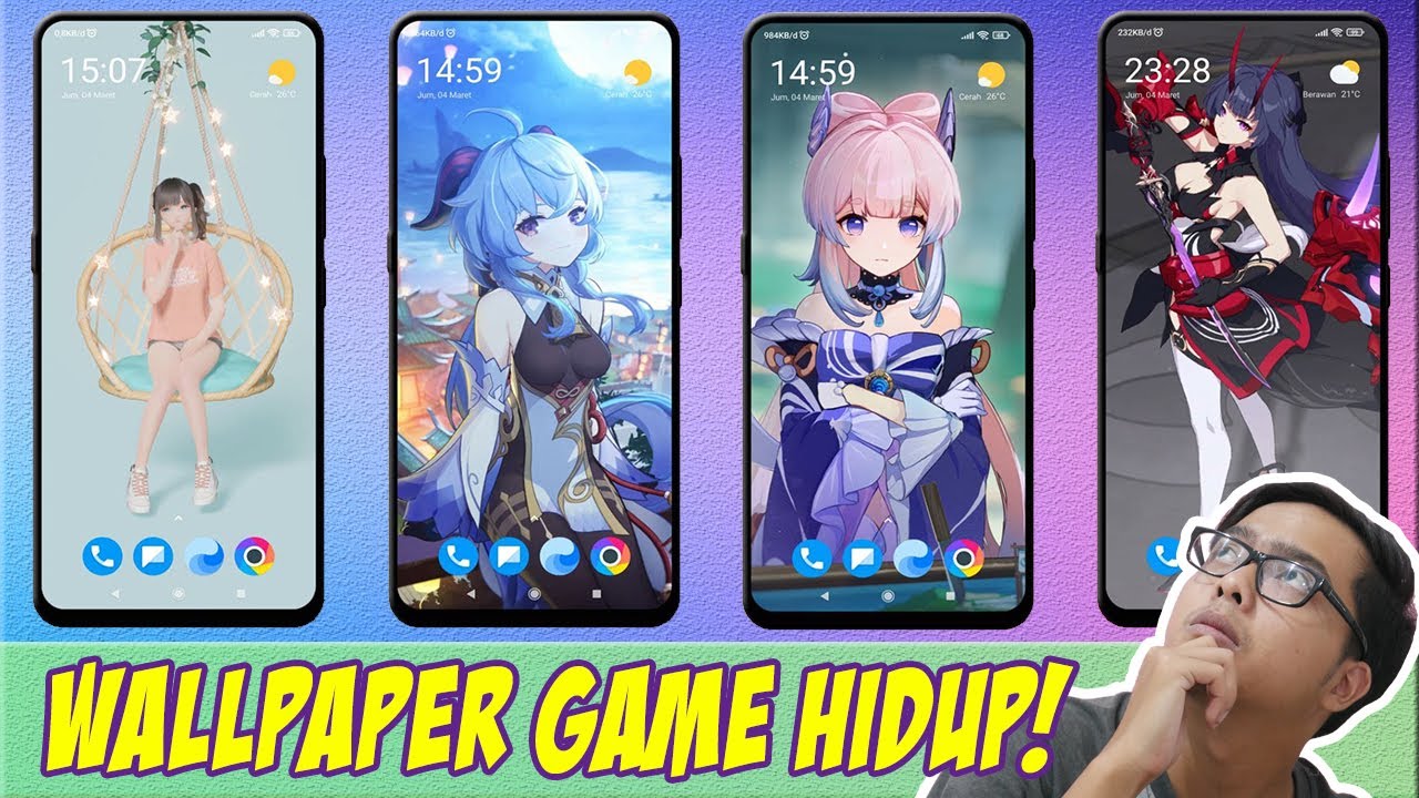 Cara Membuat Live Wallpaper Di Android Tema Genhsin Impact dan Game!