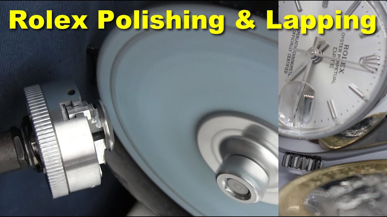 Polishing, lapping and re-finishing of a battered Rolex