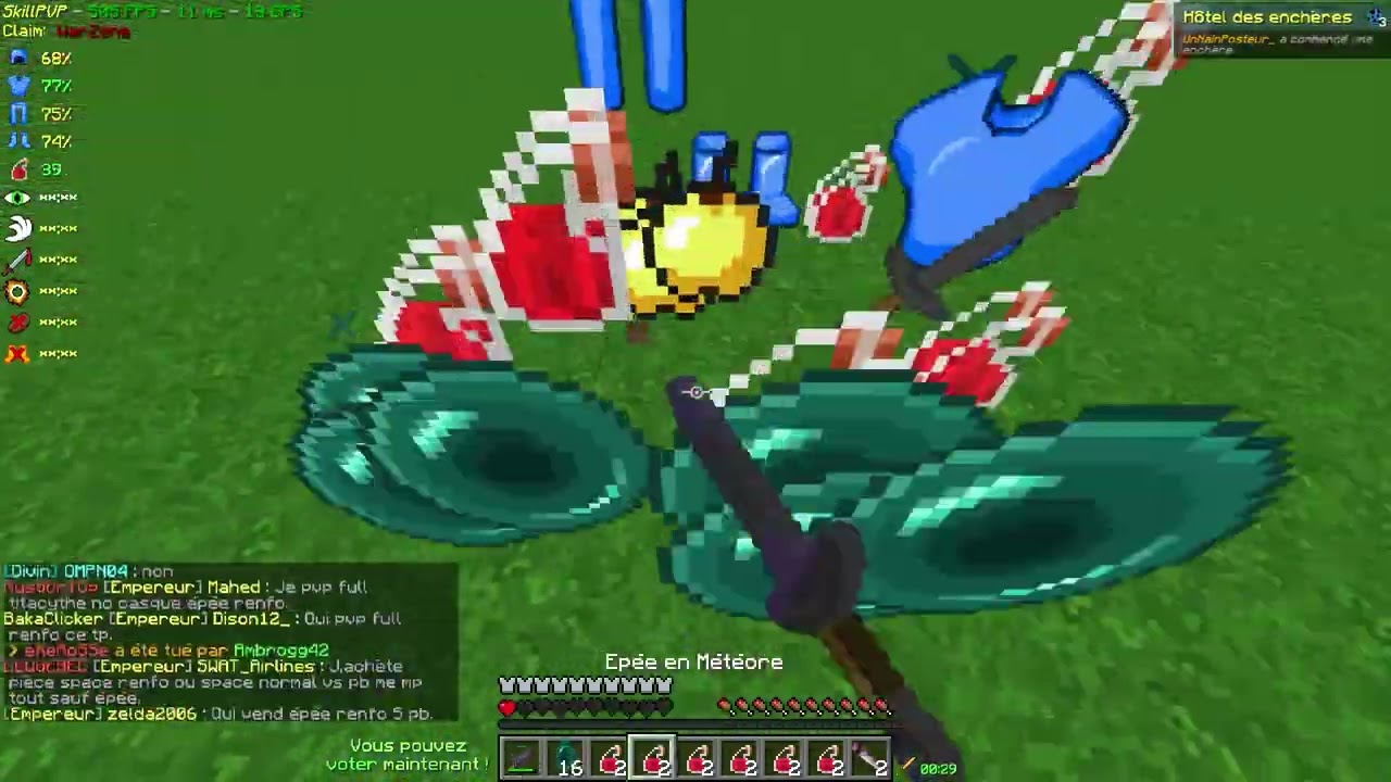 DROPPED MONTAGE SkillPVP V13 DROP D’ÉPÉE RENFO ET UN DROP DE FULL RENFO + CONCOURS 5PB