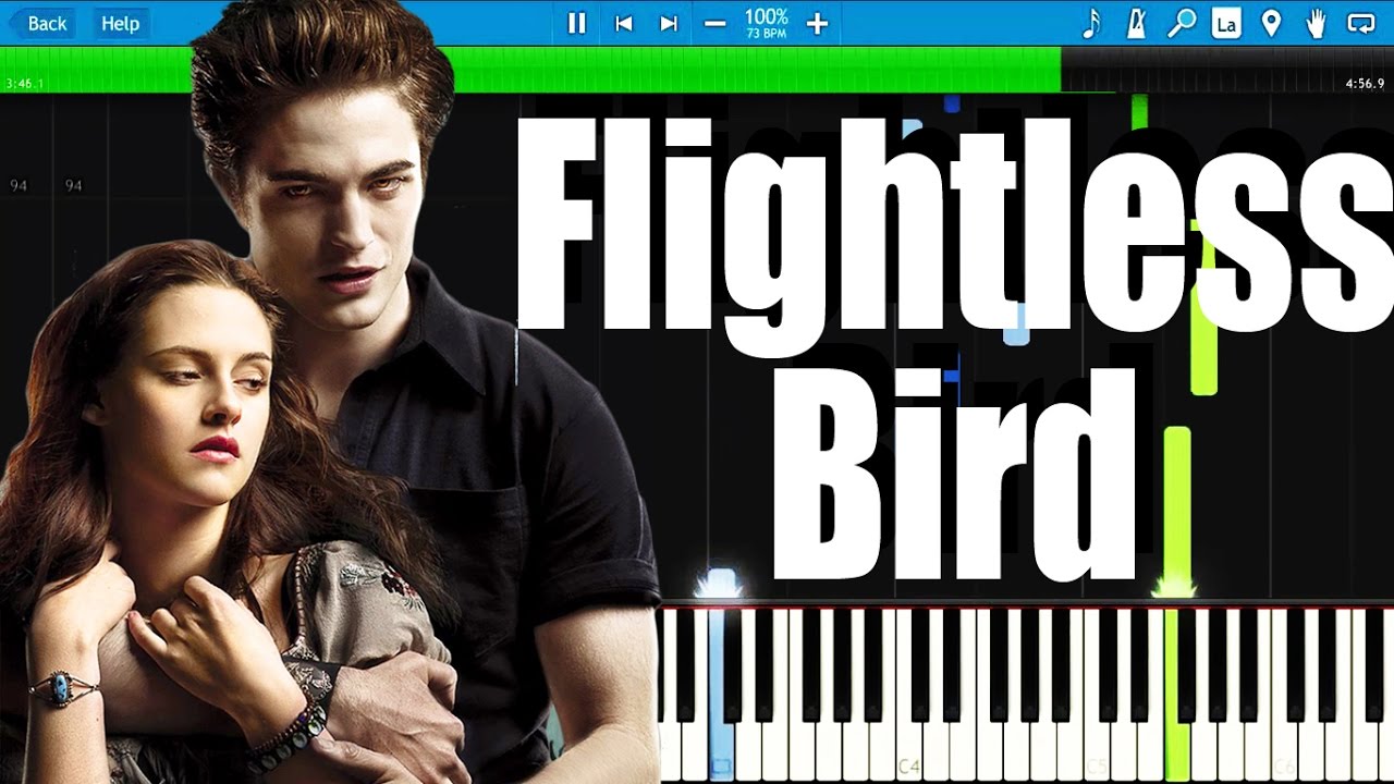 Flightless Bird (American Mouth) Twilight Soundtrack | Synthesia Piano Tutorial