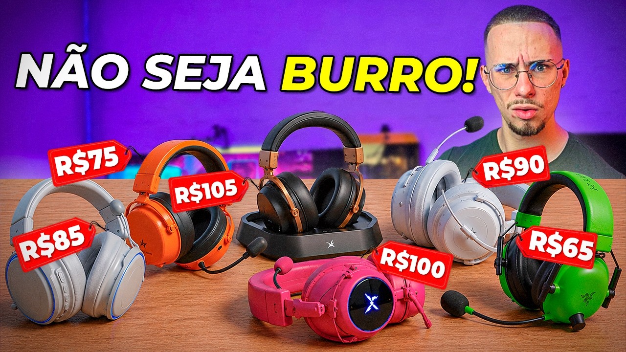 Testei os Headsets MAIS RECOMENDADOS de 2026!!! - VALE A PENA?