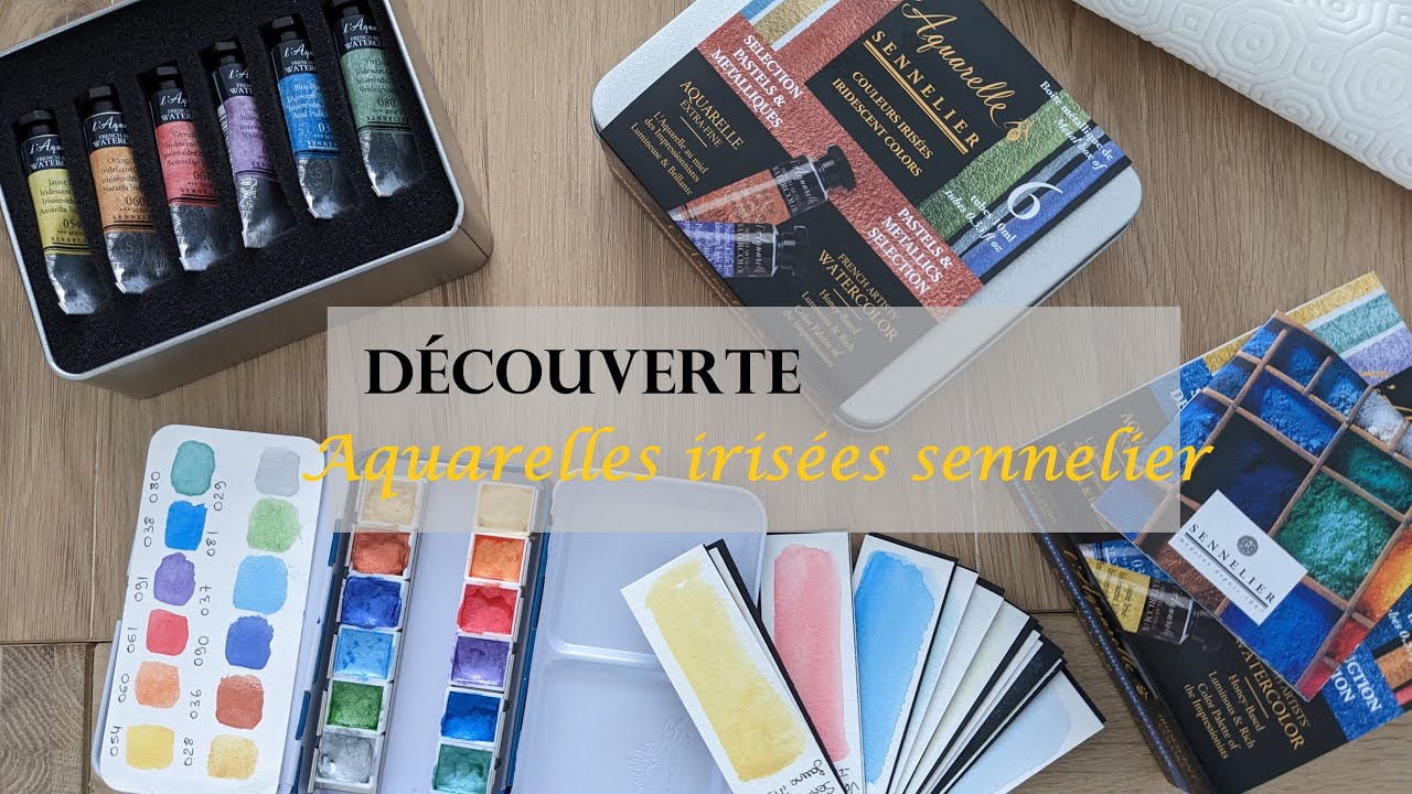 Découverte des Aquarelles irisées Sennelier | Sennelier Iridescent watercolor