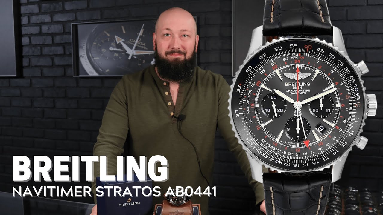 Breitling Navitimer GMT Stratos Grey Limited Edition Watch AB0441 Review | SwissWatchExpo