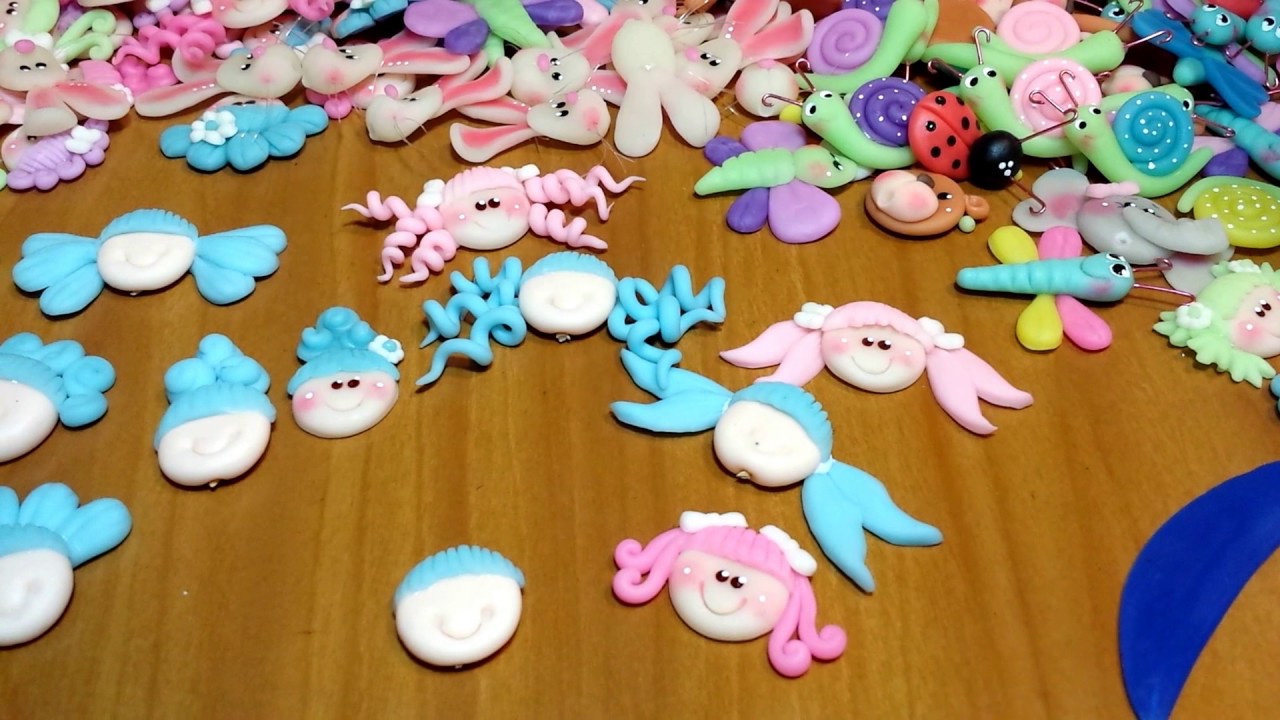 1era parte Apliques para Decorar tus Creaciones en Masa Flexible/Porcelana Fría/Céramica al Frío