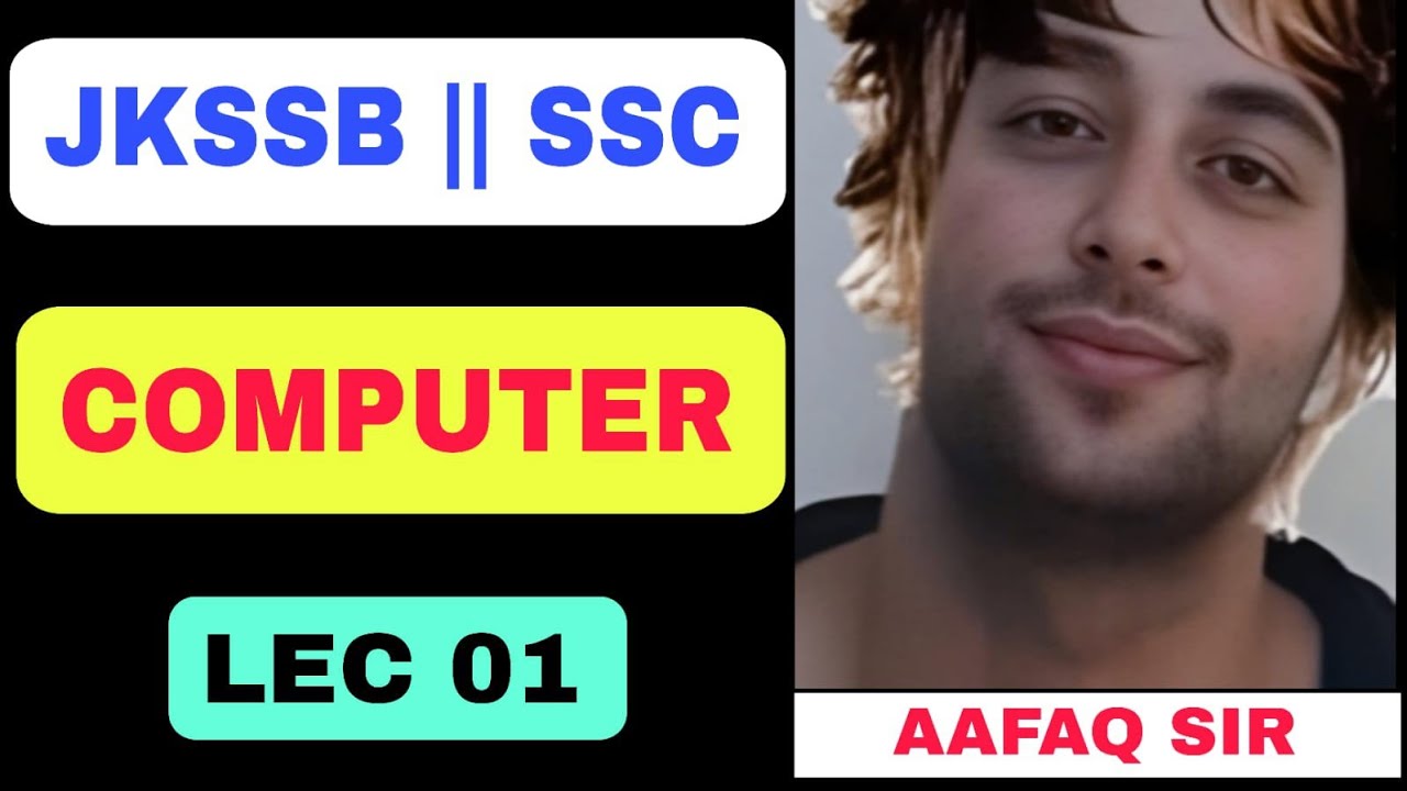 JKSSB (01) COMPUTER COMPONENTS, INPUT & OUTPUT DEVICES - SSC - RAILWAY - BANKING