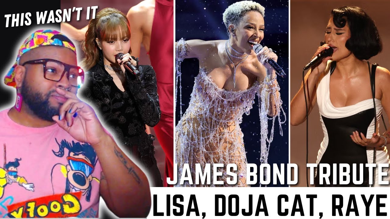 SINGER REACTS to James Bond Tribute (LISA, Doja Cat, and RAYE) | 2025 Oscars | REACTION