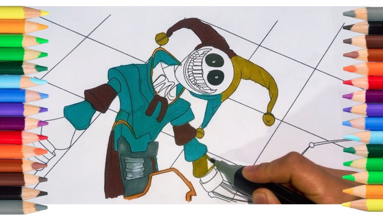Drawing The PROTOTYPE From Poppy Playtime Chapter 5... But TERRIFYING! | Full Coloring Process