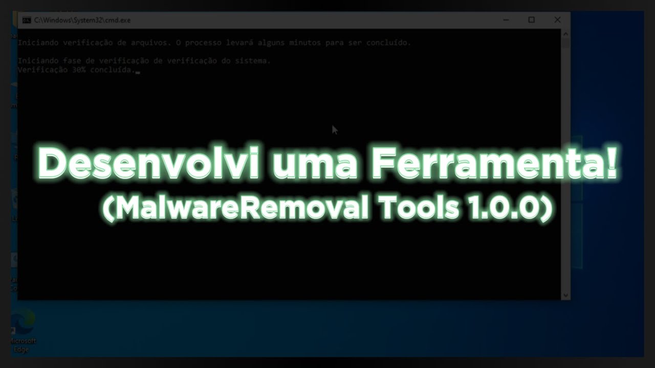 DESENVOLVI UMA FERRAMENTA DE REMOÇÃO DE MALWARES! (MalwareRemoval Tools 1.0.0)