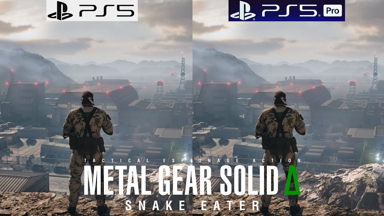 Metal Gear Solid &Delta; Snake Eater PS5 против PS5 Pro &mdash; патч 1.2.1 &mdash; сравнение графики &mdash; частота кадр...