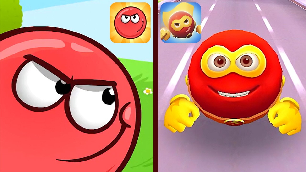 Red Ball 4 & Red Ball Super Run - Gameplay Walkthrough - Full Games (iOS, Android)