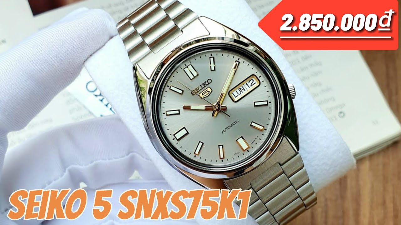 [Chỉ 2.850.000₫] “Shop em về được 3Chiếc SEIKO5 SNXS75K1 phiên bản MÀU ĐANG HÓT mà Giá CỰC MỀM