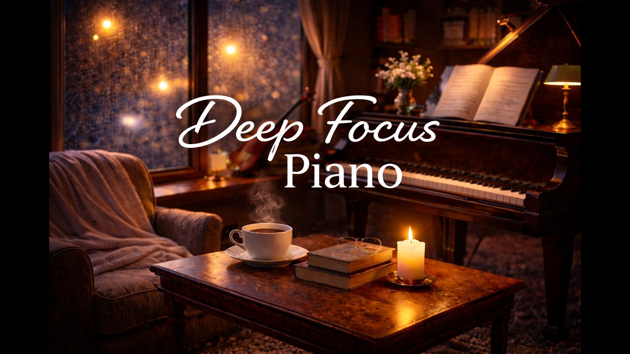 Deep Focus Piano | 1 Hour Calm Study Music for Concentration