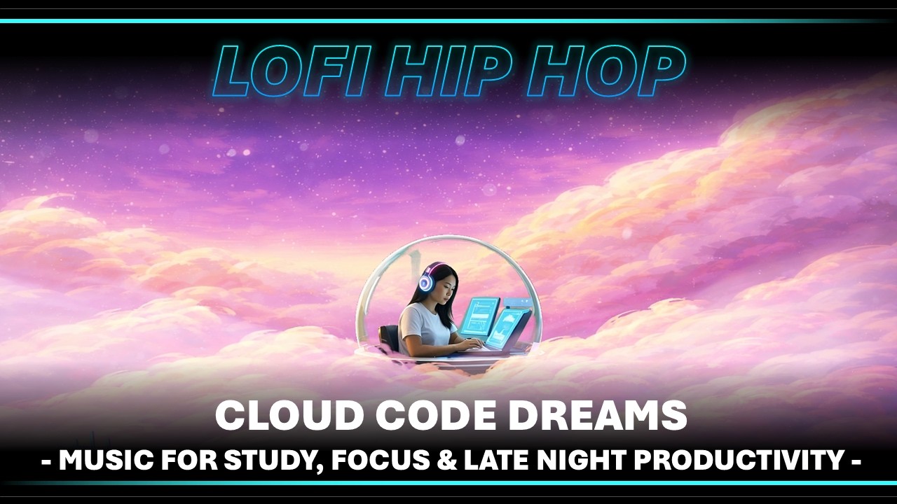 🧠 LoFi Hip Hop 🎧 Cloud Code Dreams - Music for Study, Focus & Late Night Productivity