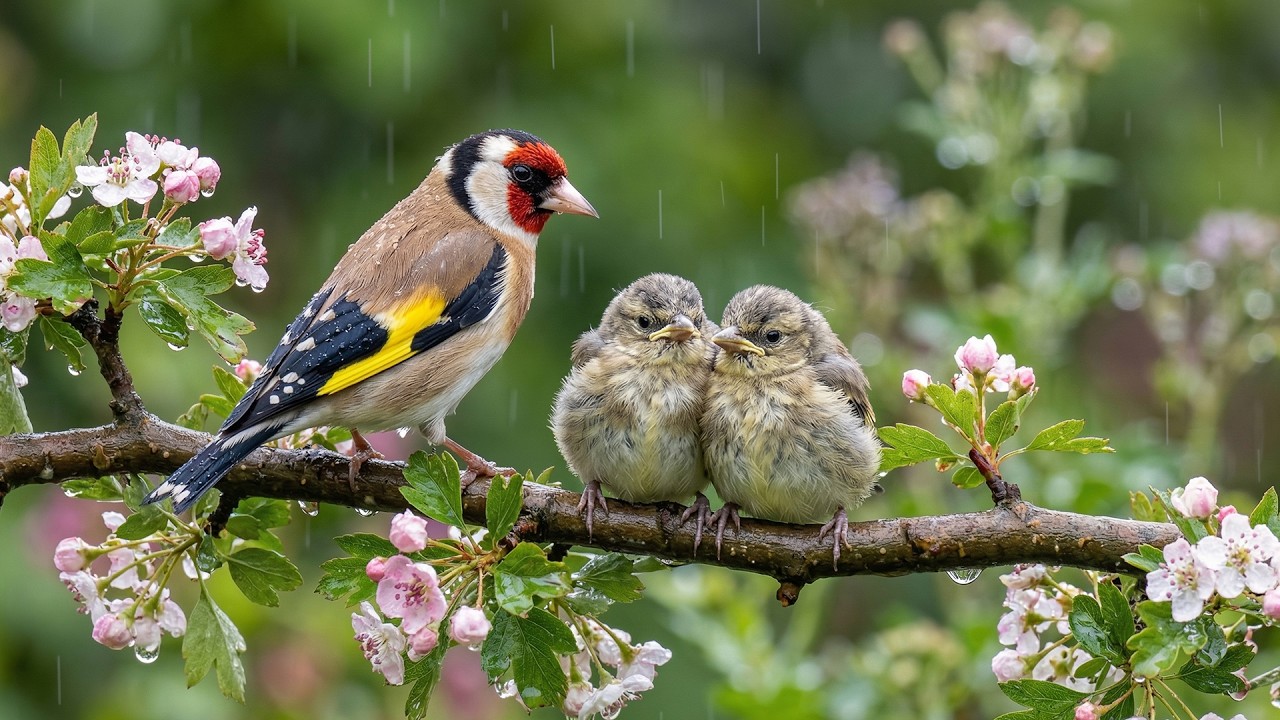 Rainy Forest Piano 🌧️🐦 Relaxing Birds & Sleep Music