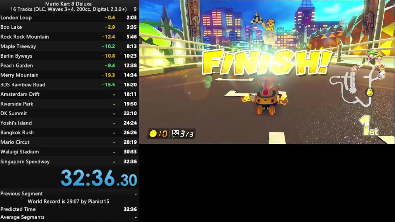 Lets run MK8 again, still 200cc, no items, dlc cups waves 3 + 4