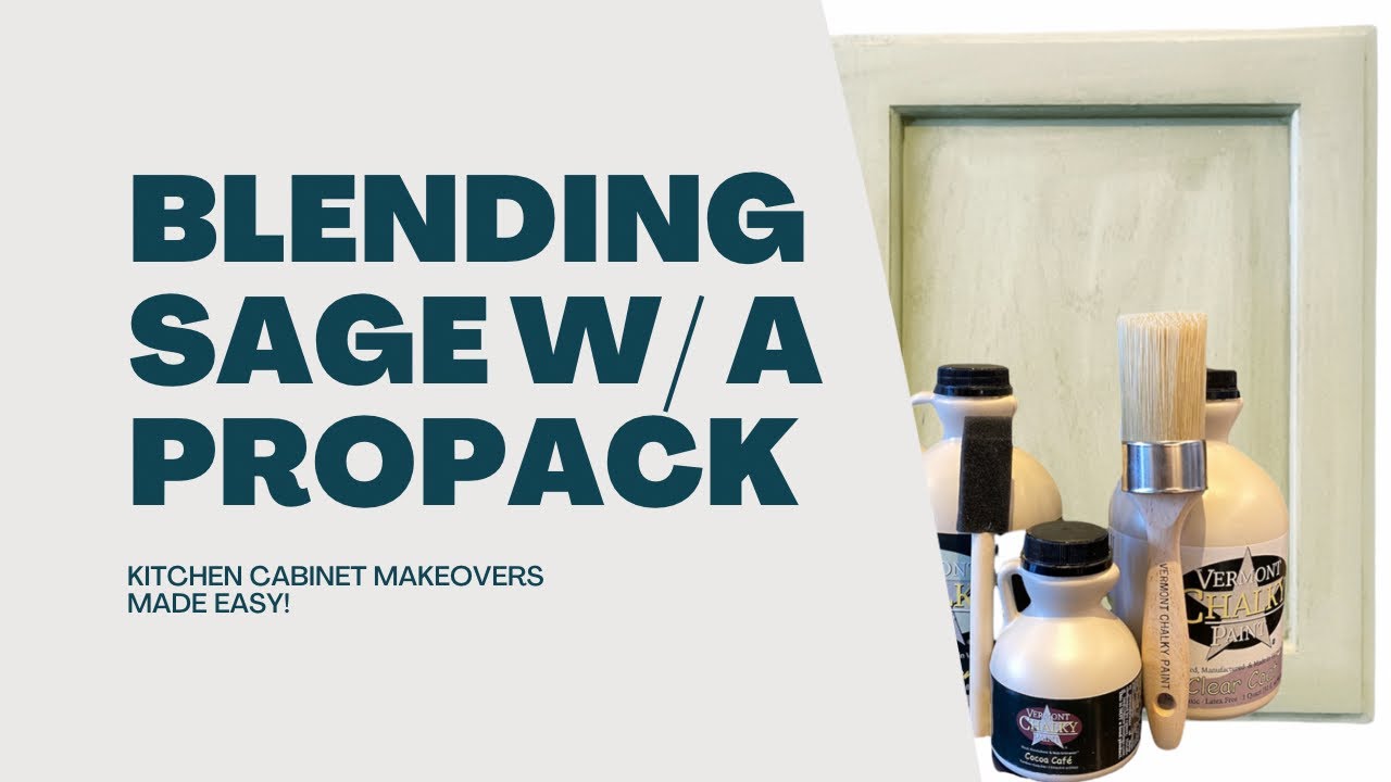 Blending & Distressing Sage Green w/ Kitchen Cabinet Makeover Kit