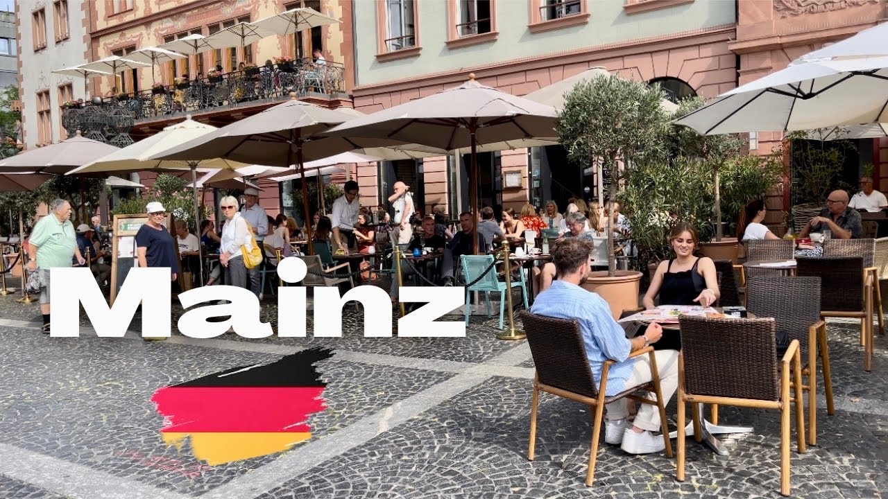 Mainz Germany 4K 60fps | Walking Through the Streets of Mainz🇩🇪