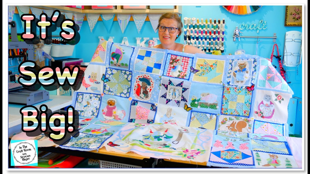 Episode 119: Peter Rabbit Patchwork Quilt - Progress! Sewing the Quilt Together!