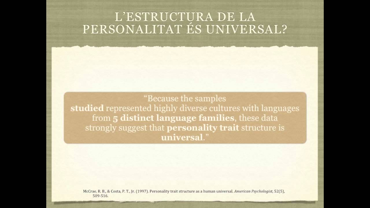 Cultura Vs Personalitat