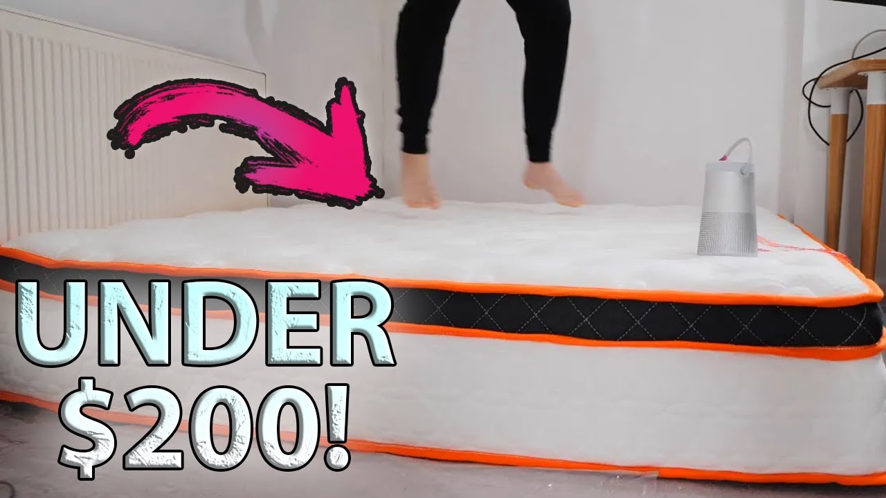 Best Mattress on Amazon under $200! Sezmoonsi Gel Memory Foam Pocket Sprung Mattress Review