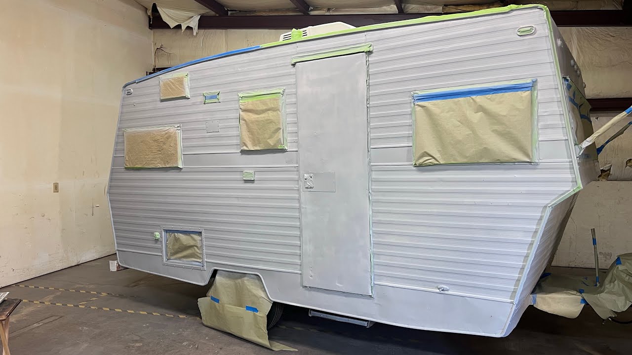 I’m Remodeling a Vintage Camper Part 8: Priming and Painting a Vintage Camper