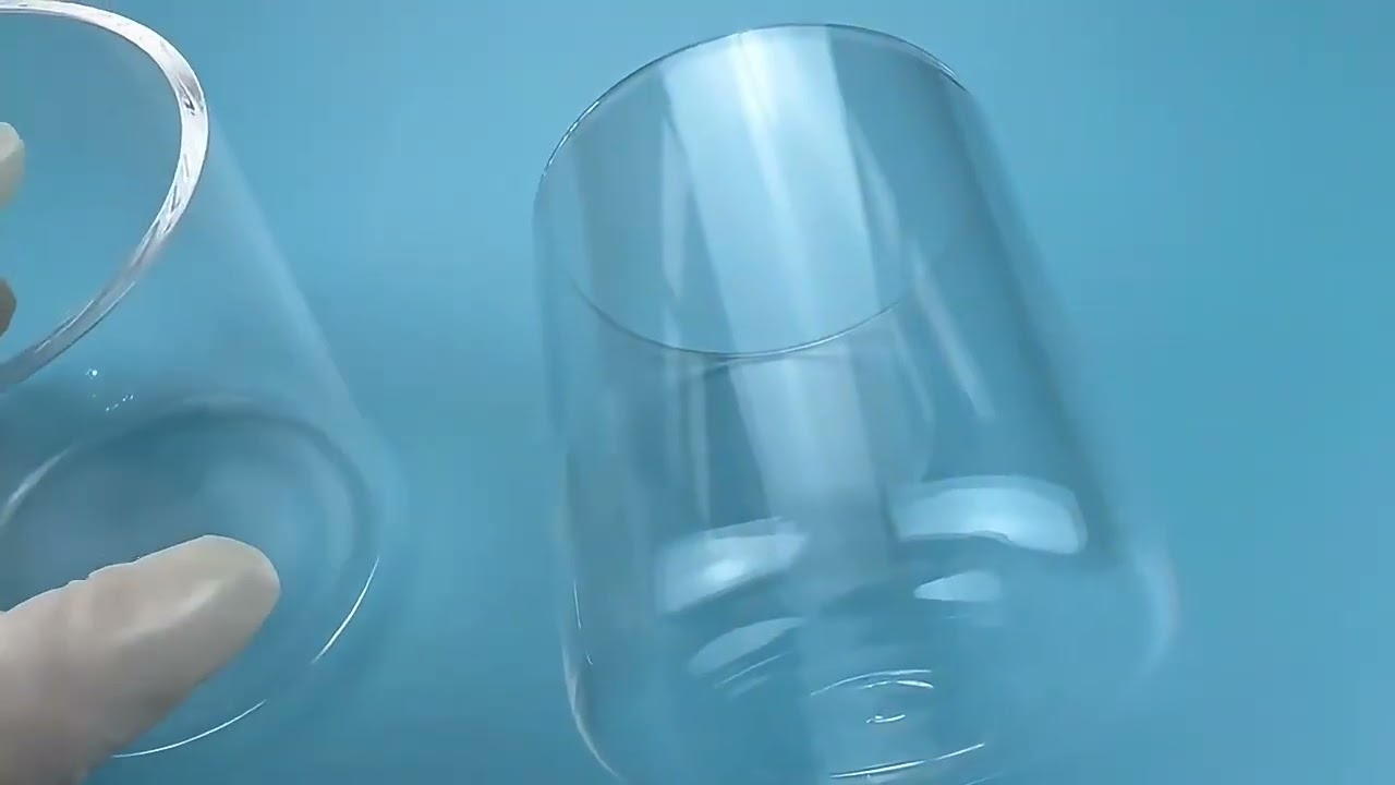 Custom high temperature resistant laboratory quartz glass beakers quartz measuring cups of various