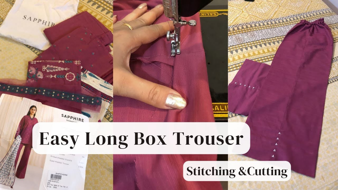 Elegant Look ✨|| Very Comfortable Trouser || Step by Step Cutting & Stitching