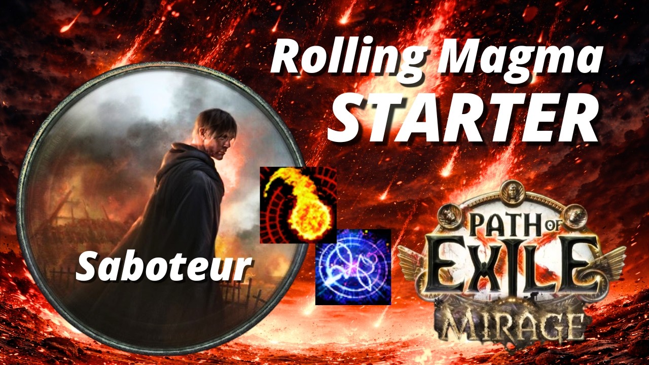 Rolling Magma Arcanist Brand Saboteur - Mój Starter w lidze Mirage [PoE 3.28]