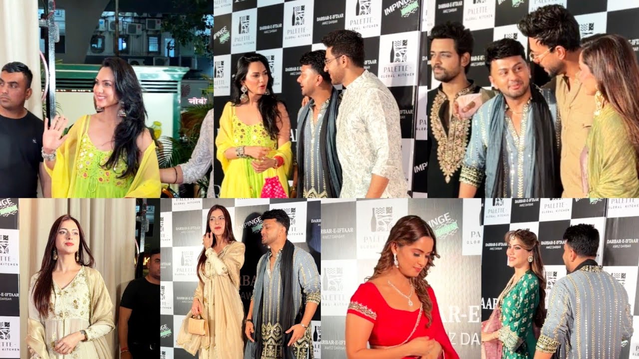 Awez Darbar Birthday party Farrhana Bhatt Gaurav Khanna Akanksha Ankita Vicky Neelam Nazila Nikki
