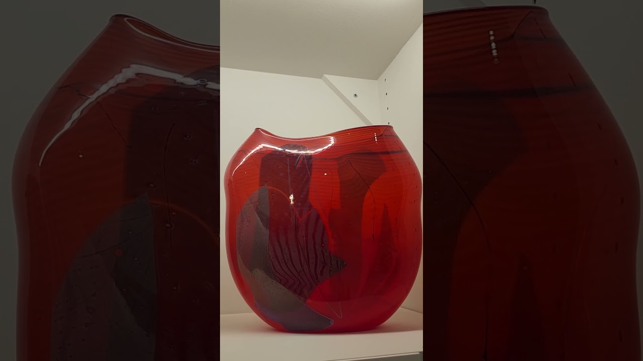 Red Blown Glass Vessel by William Morris at Imagine Museum
