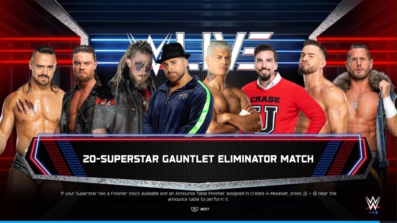 WWE 2K25: Technician Gauntlet Match
