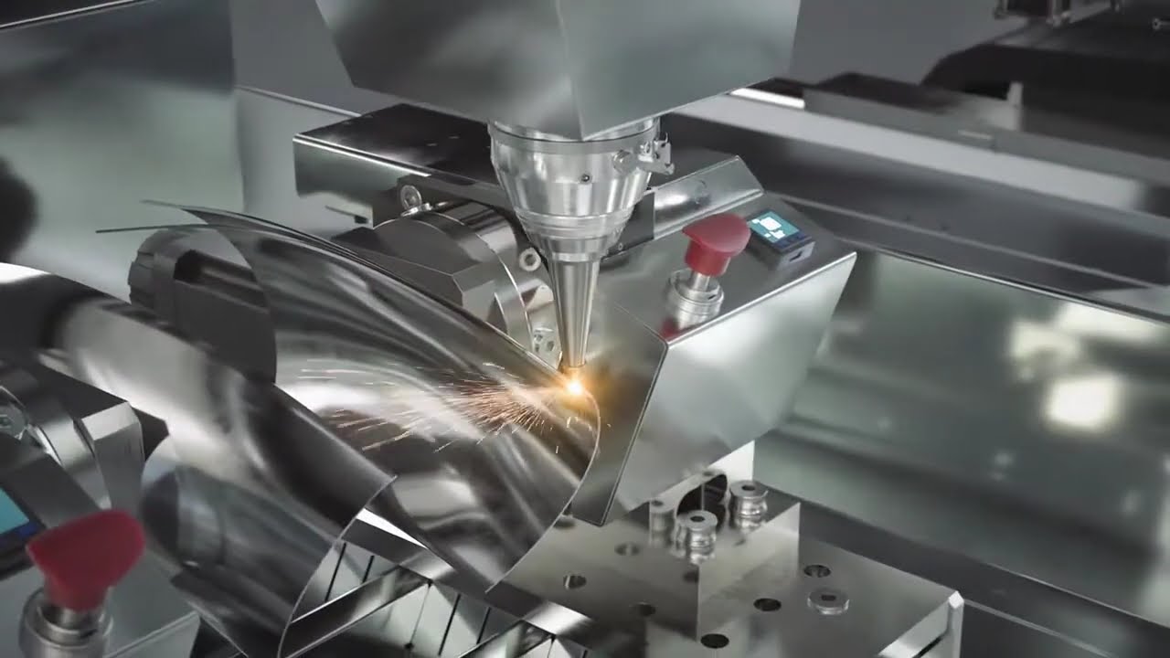 Laser cutting and welding in one fixture with Flexible Laser Cell animation