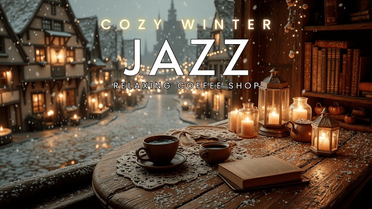 Cozy Winter Jazz - Relaxing Coffee Shop Ambience & Smooth Jazz Instrumental for Studying Now
