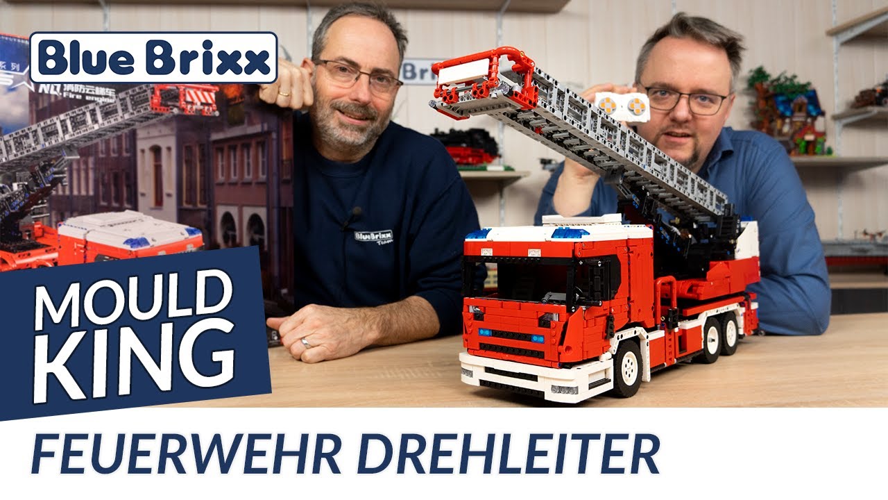 Feuerwehr Drehleiter von Mould King @ BlueBrixx - ein RC-Technik-Highlight!